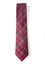 men's red plaid patterned necktie tie