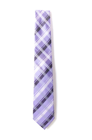 men's lilac lavender purple pink patterned necktie tie