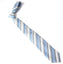 men's blue ivory patterned necktie tie
