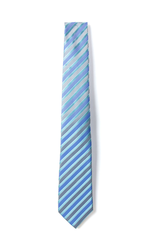 men's light blue baby blue patterned necktie tie