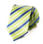 men's lime green blue patterned necktie tie