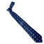 men's blue white cranes patterned necktie tie