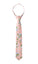 Boys' Cotton Floral Skinny Zipper Tie, Light Pink (Color F18)