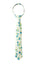 Boys' Mint Cotton Blend Dress Shirt and Skinny Floral Cotton Necktie (Color F26)