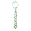 Boys' Cotton Floral Skinny Zipper Tie, Light Blue (Color F26)
