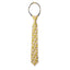 Boys' Cotton Floral Skinny Zipper Tie, Mustard (Color F32)