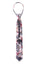 Boys' Steel Grey Cotton Blend Dress Shirt and Skinny Floral Necktie (Color F34)