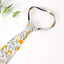 Boys' Cotton Floral Skinny Zipper Tie, Marigold (Color F49)