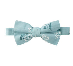 Boys' Cotton Floral Bow Tie, Blue (Color F14)