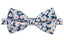 Boys' Cotton Floral Bow Tie, Blue/Pink (Color F28)