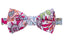 Boys' Cotton Floral Bow Tie, Blue/Red (Color F30)
