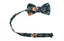 Boys' Cotton Floral Bow Tie, Navy/Orange (Color F35)
