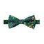 Boys' Cotton Floral Pre-tied Bow Tie, Juniper (Color F51)