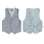 Boys' Light Gray 3-Piece Slim Fit Suit Set