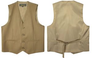 Boys' Khaki 2-Piece Vest Set