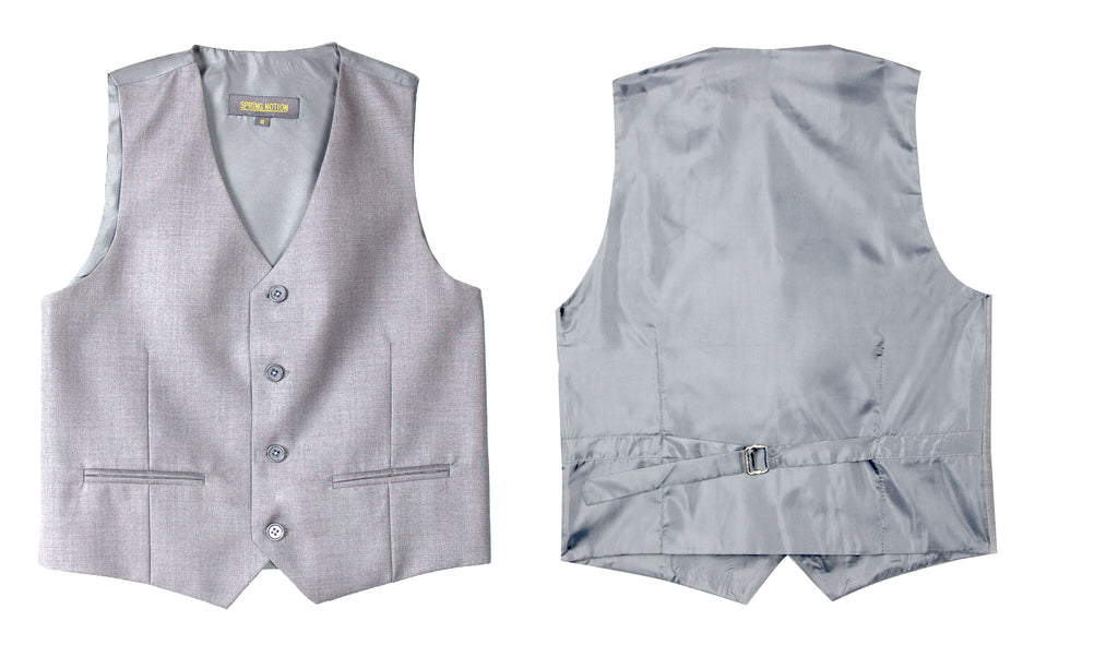 Boys' Black-C Four Button Suit Vest Waistcoat U2013 SPRING NOTION