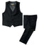 Boys' Black 2-Piece Vest Set