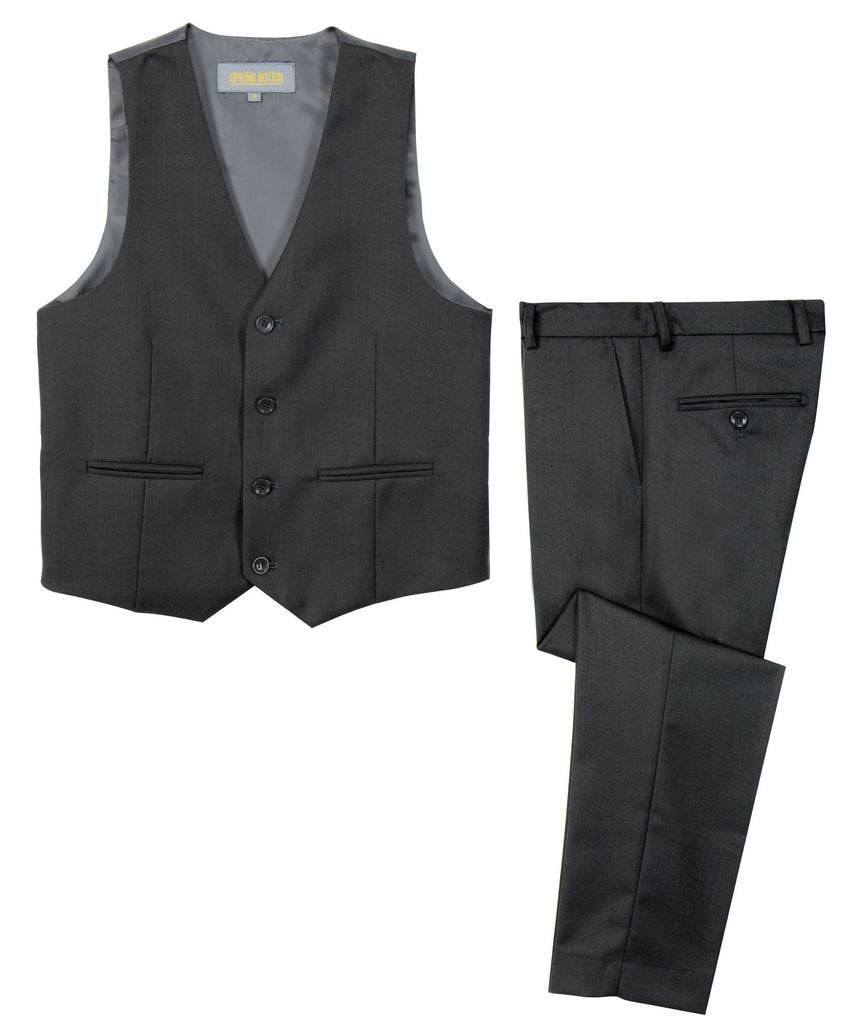 Boys' Graphite 2-Piece Vest Set