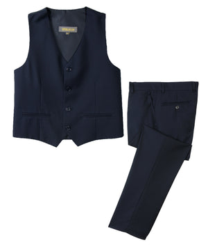 Boys' Navy 2-Piece Vest Set