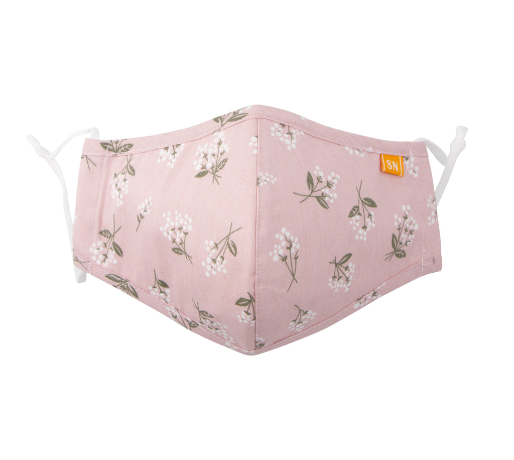 Floral Cotton Cloth Face Mask for Adults and Kids