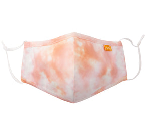 Reusable Washable Tie Dye Prints Cotton Cloth Face Mask for Adults and Kids Sherbert