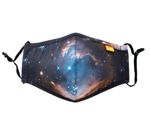 Reusable Washable Galaxy Space Cotton Cloth Face Mask for Adults and Kids Black