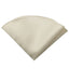 boys' champagne beige satin handkerchief hanky pocket round pocket square