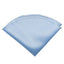 boys' light blue satin handkerchief hanky pocket round pocket square