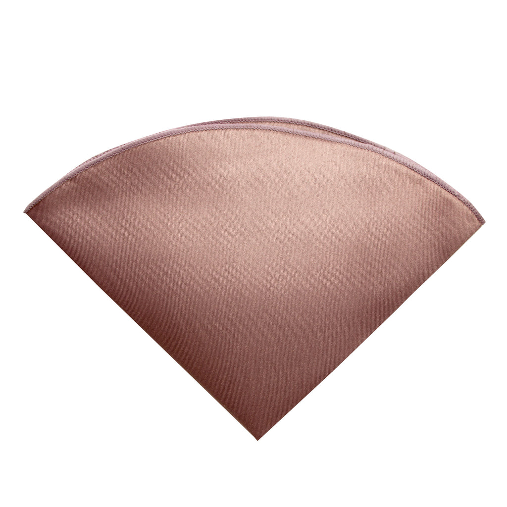 boys' pink copper satin handkerchief hanky pocket round pocket square
