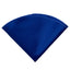 boys' royal blue satin handkerchief hanky pocket round pocket square