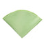 boys' sage green satin handkerchief hanky pocket round pocket square