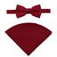 Boys' Satin Bow Tie and Handkerchief Set