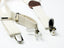 boys' elastic stretch suspenders with polished metal clips with plastic prongs