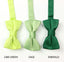 boys' green satin bow ties