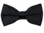 boys' black satin bow tie