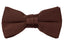boys' brown satin bow tie