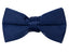 boys' navy satin bow tie