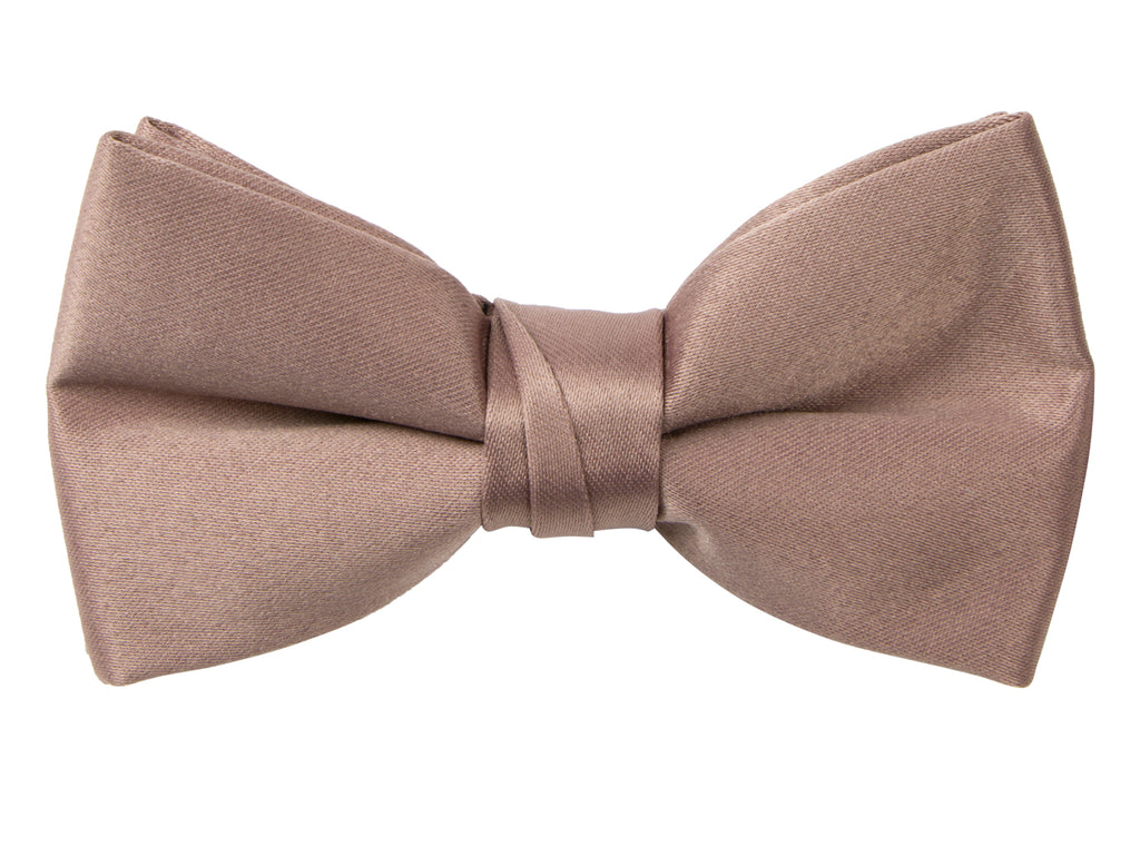boys' pink copper satin bow tie