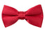 boys' true red satin bow tie