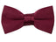boys' burgundy satin bow tie
