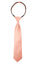 boys' peach satin zipper necktie