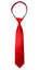 boys' true red satin zipper necktie