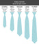 Boys' Pre-Tied Woven Bow Tie, Light Blue Stripes (Color 23)