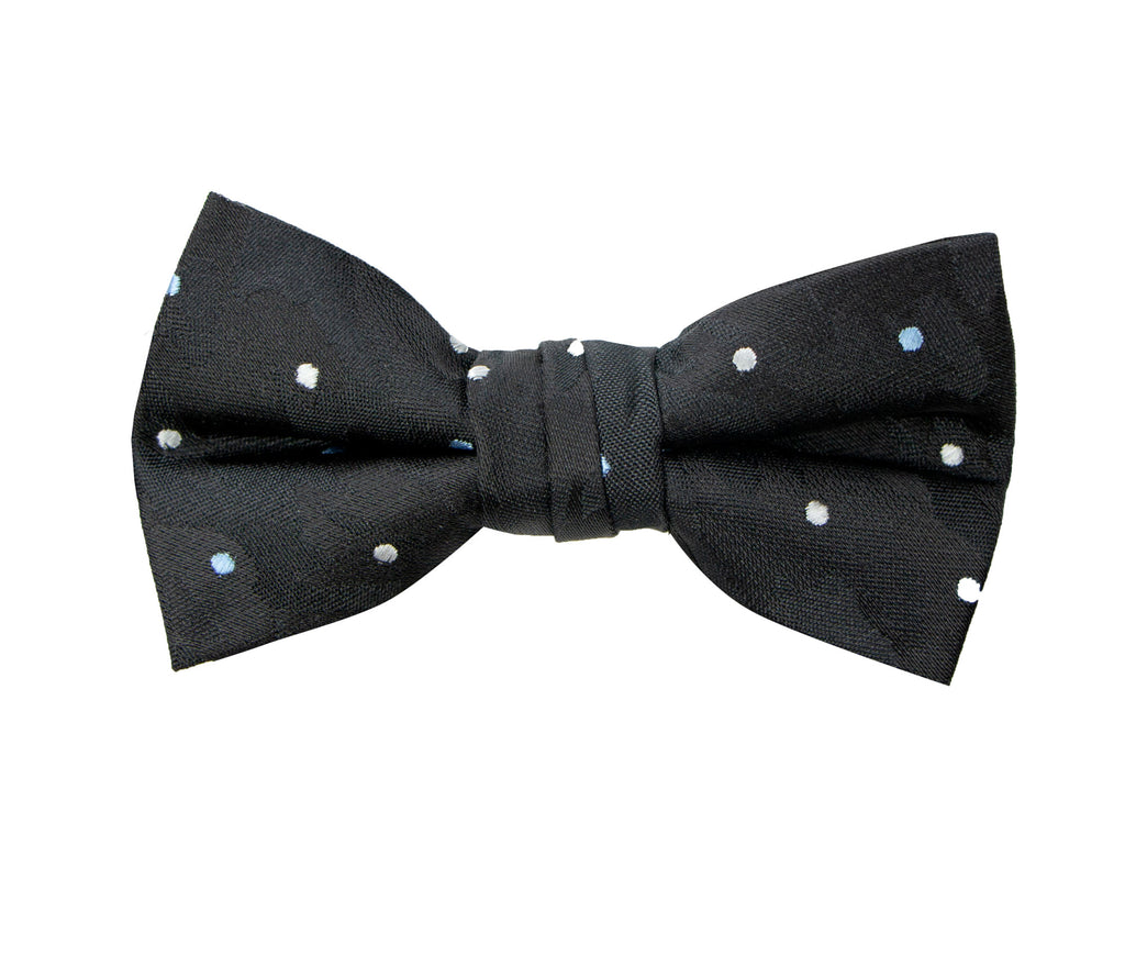 Boys' Dotted Camouflage Woven Bow Tie