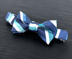 Boys' Striped Woven Bow Tie