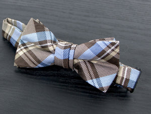 Boys' Tartan Plaid Woven Bow Tie