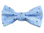 Boys' Pre-Tied Woven Bow Tie, Light Blue Dotted (Color 05)