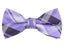 Boys' Pre-Tied Woven Bow Tie, Lilac Plaid (Color 12)