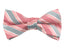 Boys' Pre-Tied Woven Bow Tie, Light Pink Stripes (Color 26)