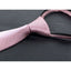 boys' pink copper metallic dotted polka dots woven zipper necktie tie